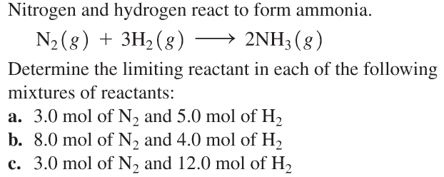 Solved Nitrogen And Hydrogen React To Form Ammonia N2 g Chegg