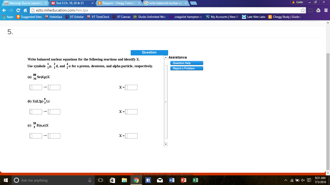 Solved Write balanced nuclear equations for the following | Chegg.com