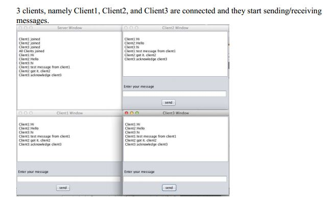 Multi Client Server Chat Program In Java