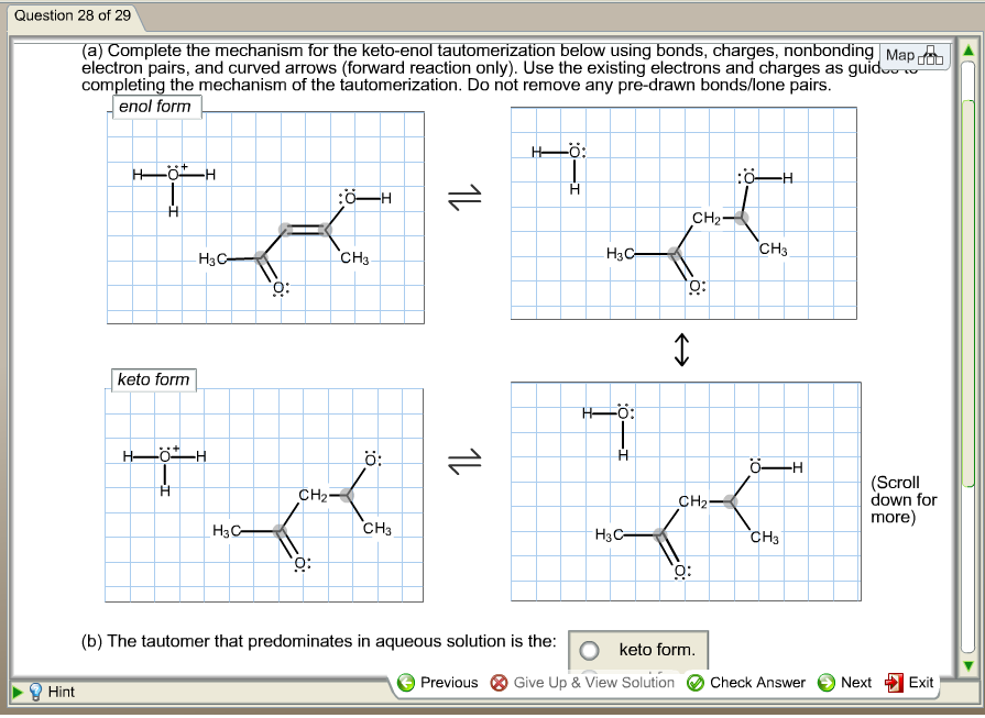 Solved: (a) Complete The Mechanism For The Keto-enol Tauto... | Chegg.com