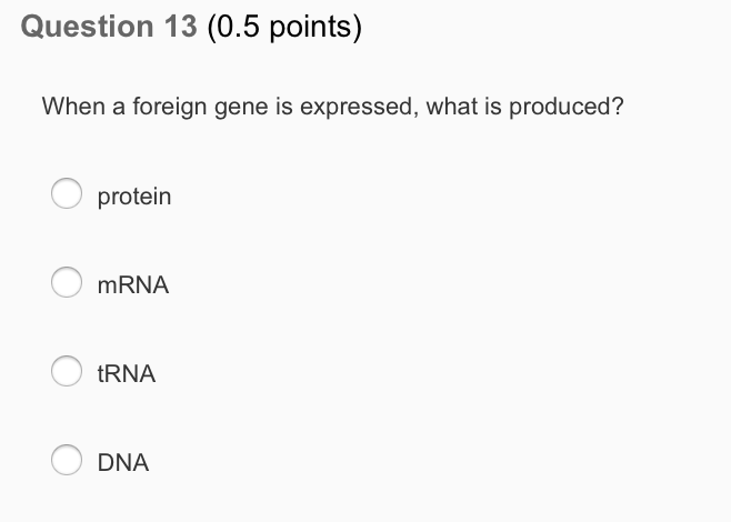 Question: Question 12 (0.5 points) Restriction enzymes recognize specific sequences of double stranded RNA ...