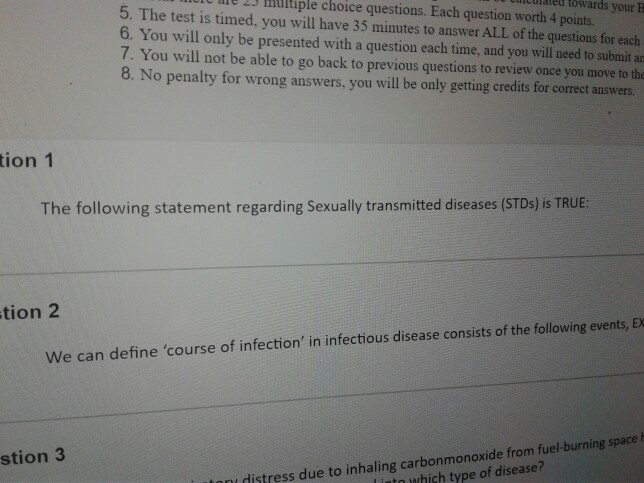 Question: The following statement regarding Sexually transmitted diseases (STDs) is TRUE:  We can define 'c...