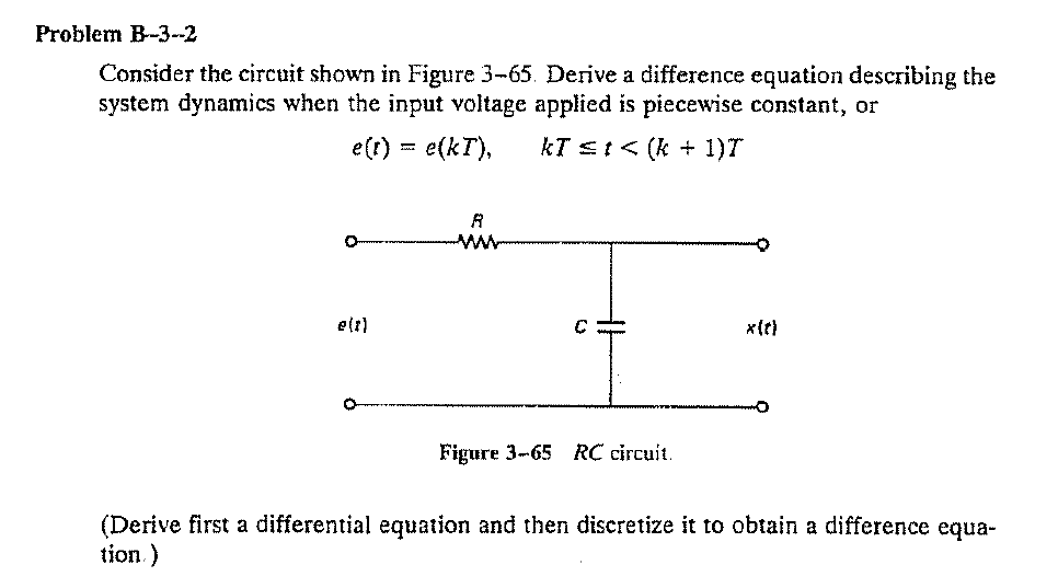 Solved: Problem B 3-1 Show That The Circuit Shown In Figur... | Chegg.com