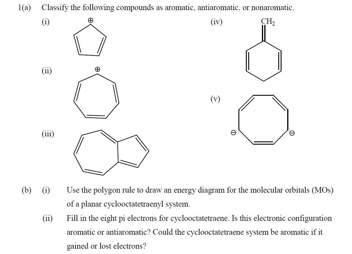 solved-l-a-classify-the-following-compounds-as-aromatic-chegg