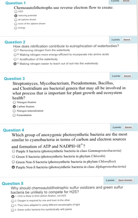 Question: Why should chemoautolithotrophic sulfur oxidizers and greensulfur bacteria be unlikely to compet...