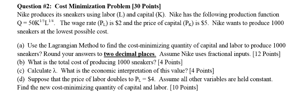 nike production cost