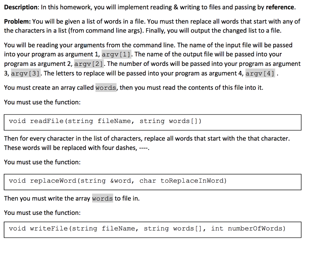 Homework help description