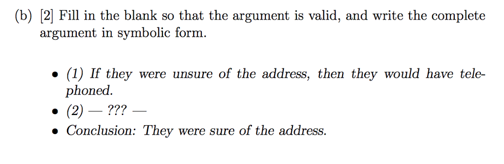 solved b in ihe blank so thai the argoc s valid n wri tele address