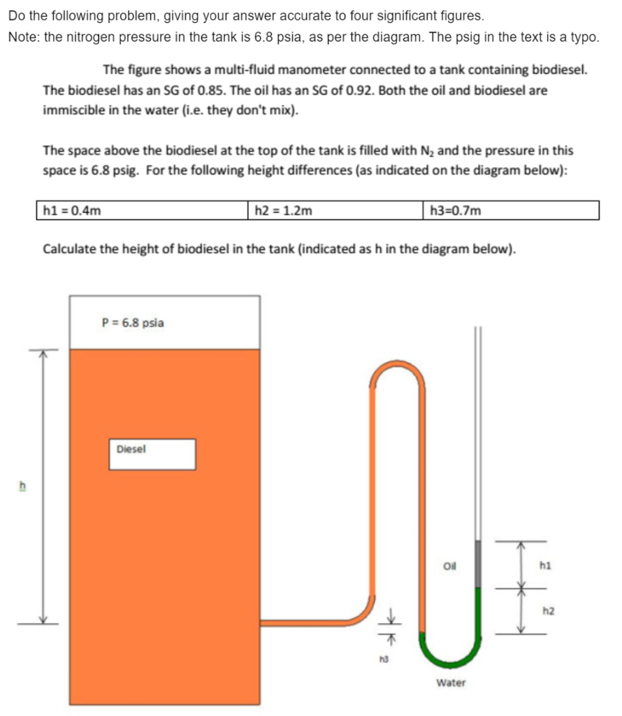 Question: Do the following problem, giving your answer accurate to four significant figures. Note: the nitr...