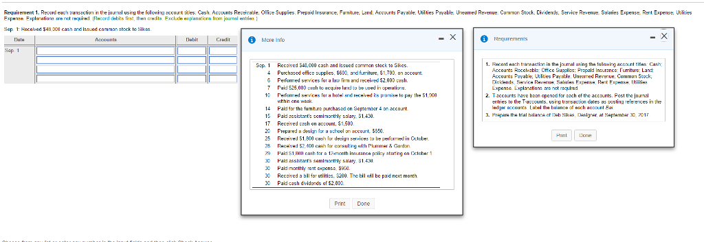 Solved Record each transaction in the journal using the | Chegg.com