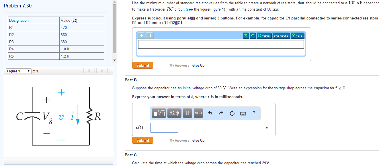 Solved Use the minimum number of standard resistor values | Chegg.com