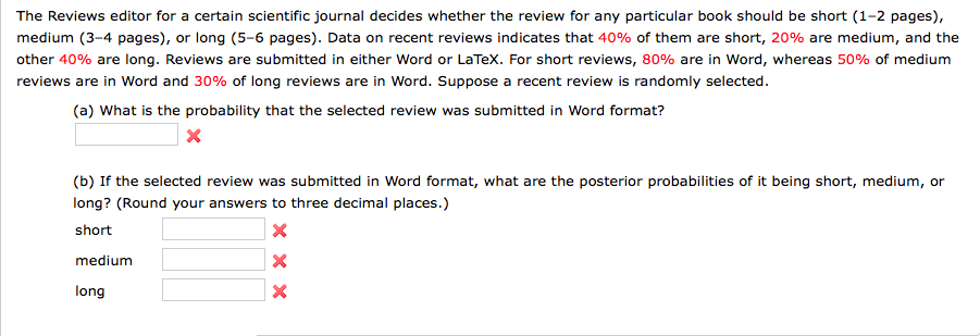 Solved The Reviews editor for a certain scientific journal | Chegg.com