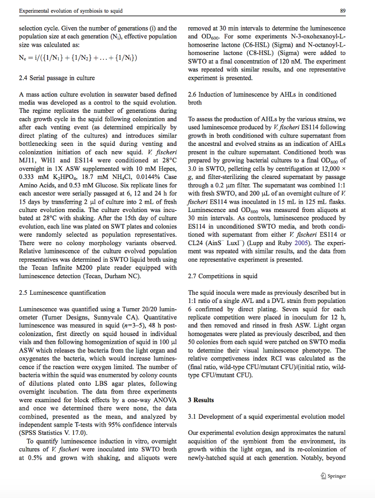 Question: Whatare possible factors the methods described do not account for?