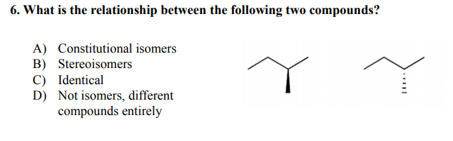 Solved 6. What is the relationship between the following two 