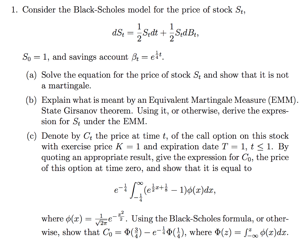 Pricing stock options using black scholes