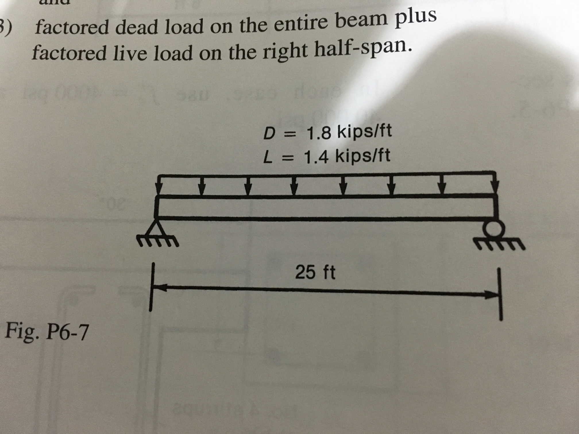 Solved The Beam Shown In Fig.p67 Supports The Unfactored...