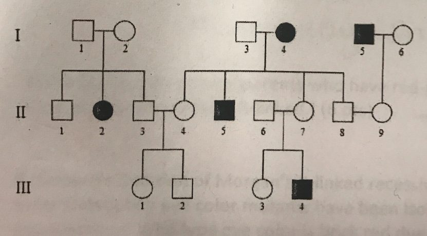 Question: Genetics Pedigree Analysis:A) Draw all possible conclusions concerning the mode ofinheritance o...
