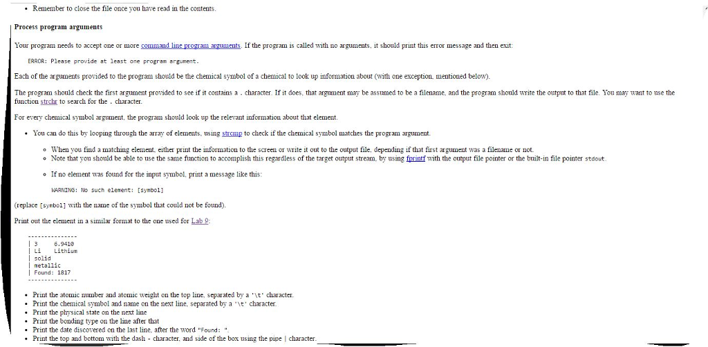 show transcribed image text for this lab you will implement a program that can output information about any element in the periodic table of elements - Periodic Table Of Elements How To Read show transcribed image text for this lab you will implement a program that can output information about any element in the periodic table of elements - Periodic Table Of Elements How To Read