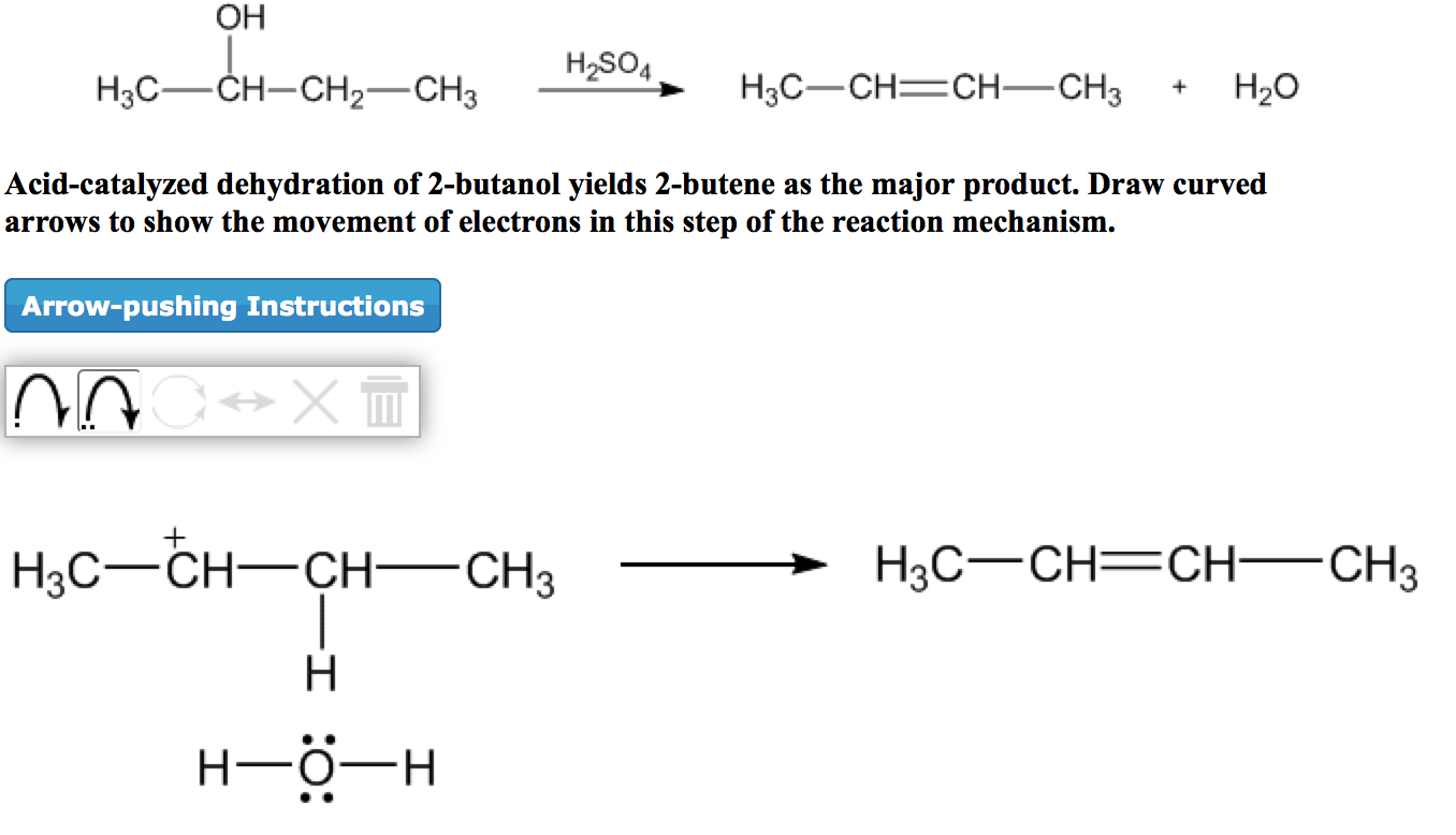 Solved Acidcatalyzed Dehydration Of 2butanol Yields 2b...