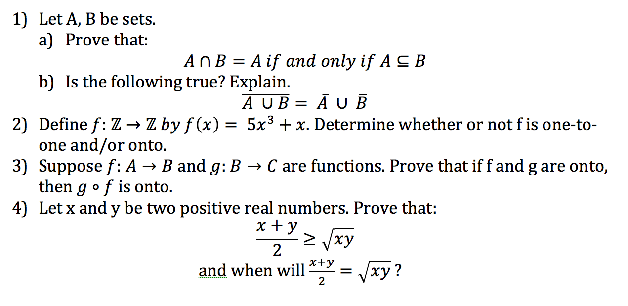 Worksheets Math Questions solved discrete math review help i am doing a for my class have the following questions would like answered in detail please provide proofs