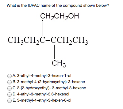 1 4-dihexen Solved What is the IUPAC name of the compound shown below?