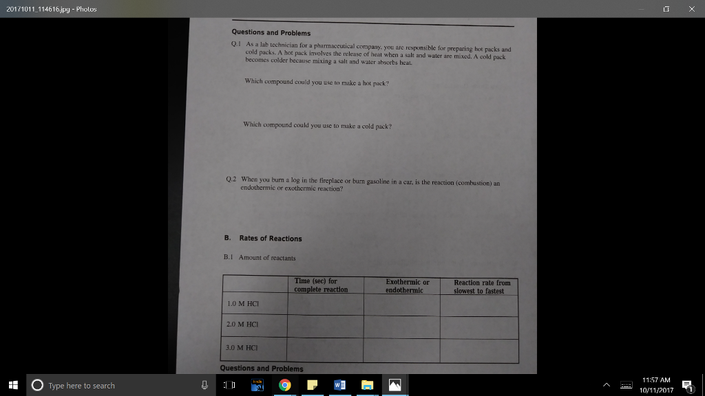 Question: 20171011114616jpy - Photos Questions and Problems Q. As a lab technician for pharmaceutical compa...