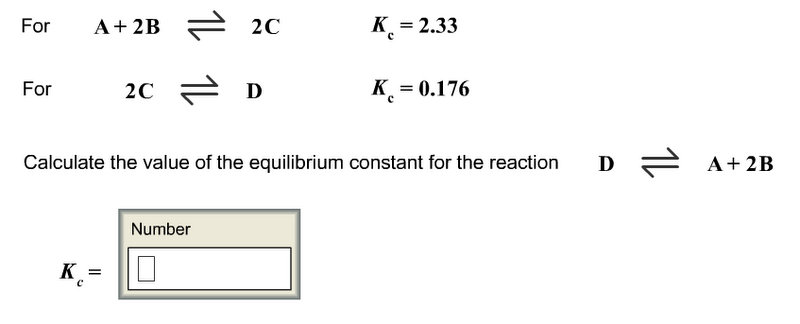 Solved: Calculate The Value Of The Equilibrium Constant Fo... | Chegg.com