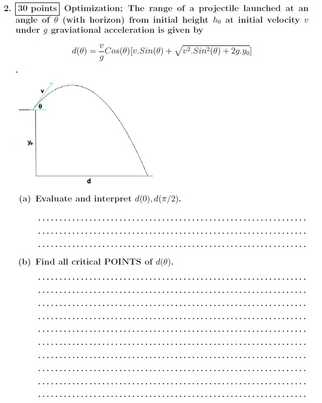 Calculus homework help optimization