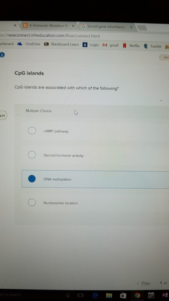 Question: 、G A Homeotic Mutation R. G bicoid gene inheritance × × s://newconnect.mheducation.com/flow/conn...