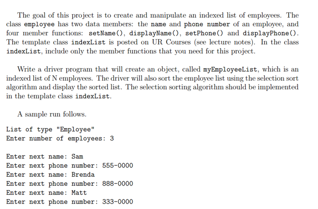 employee phone program