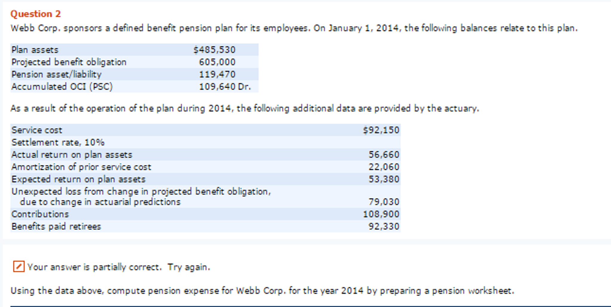 Worksheets Pension Worksheet could someone show me how correctly calculate what chegg com what