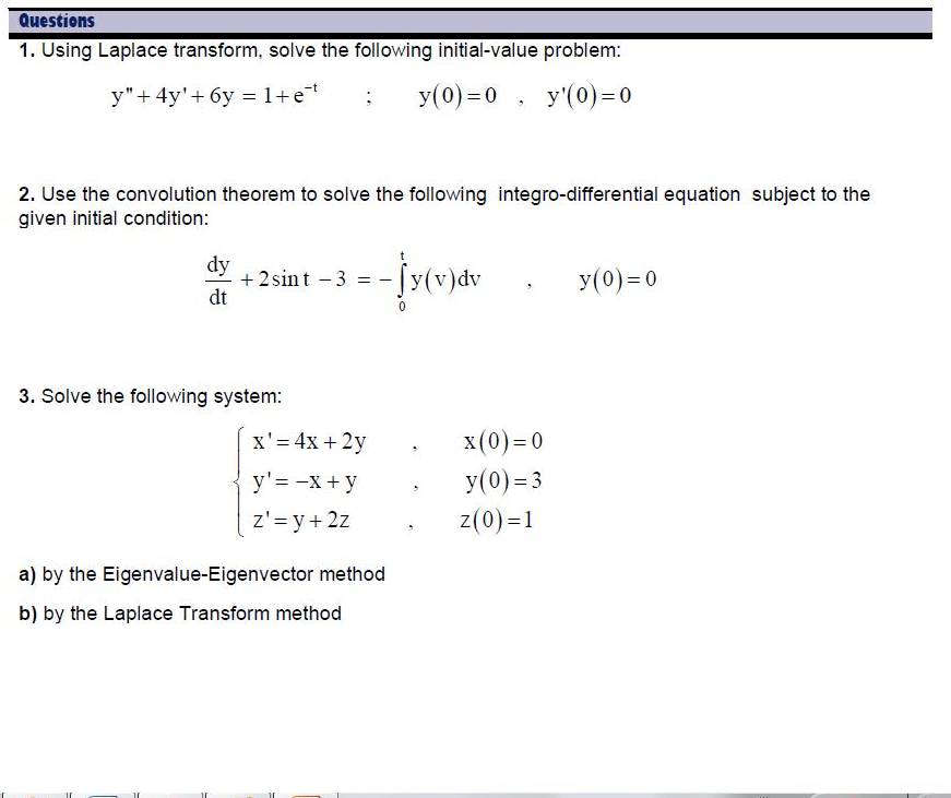 solved-a-use-the-laplace-transform-to-solve-the-chegg