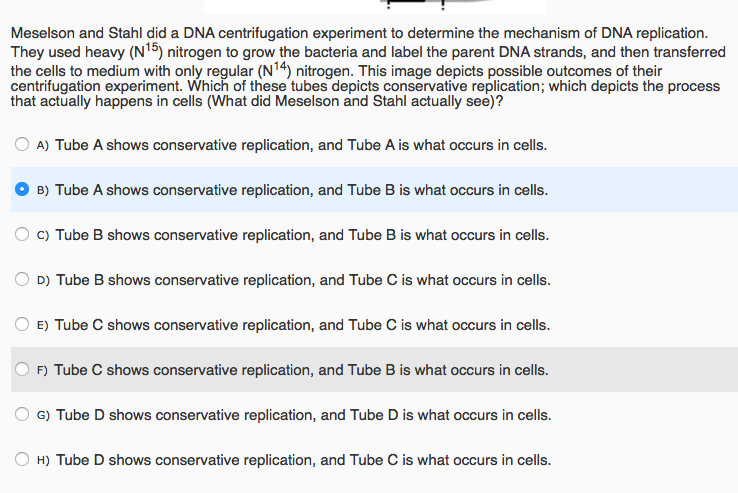 Question: 14-N DNA 15-N DNA Control