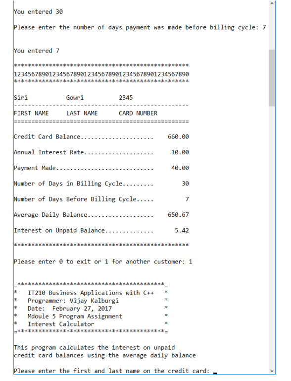 estimate credit card interest
