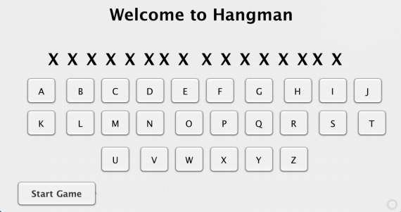 Welcome to Hangman L M N 0 Start Game