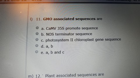 Question: Just the answers