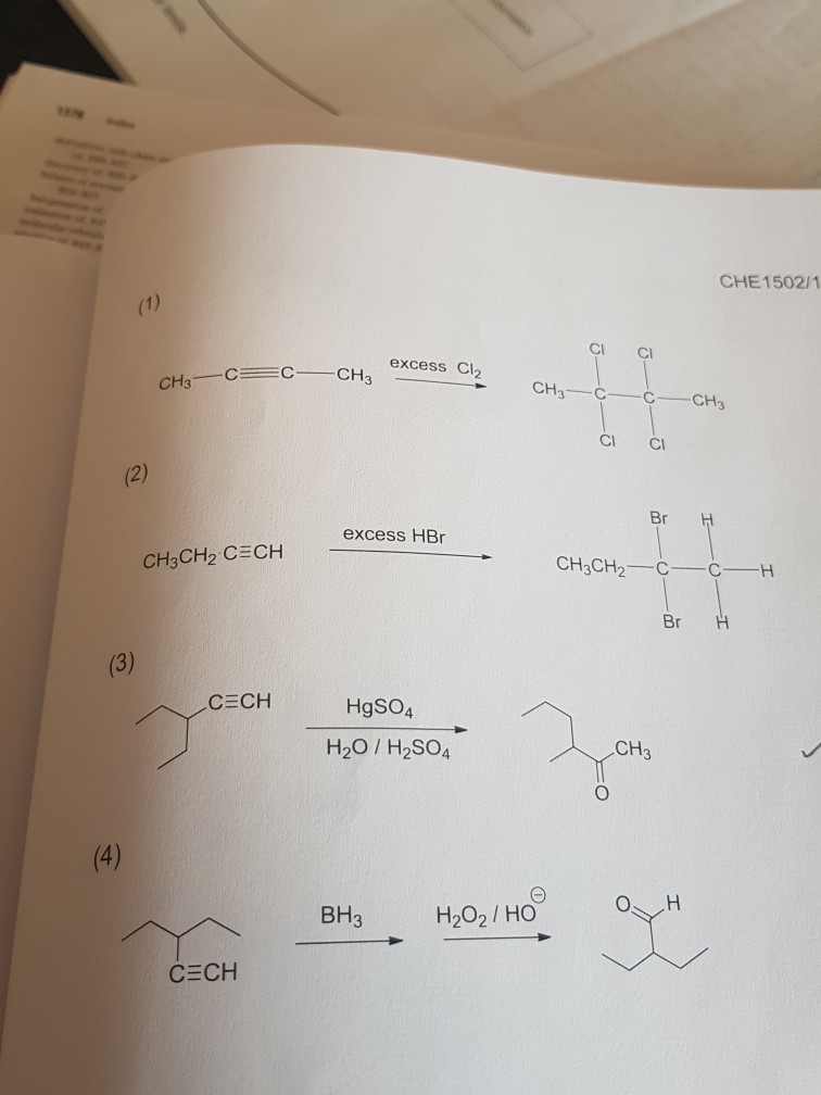 Question: 1. please help with these 2 questions2.alkynes undergo addition reactions because theycontain w...
