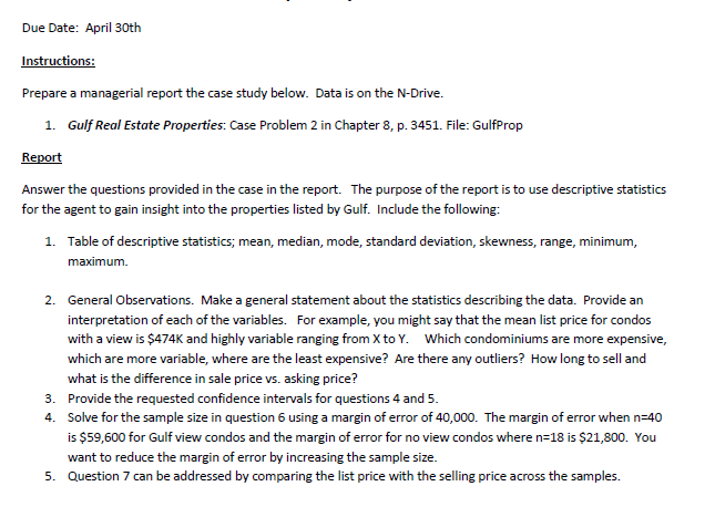 gulf real estate properties descriptive statistics gulf real estate properties descriptive statistics