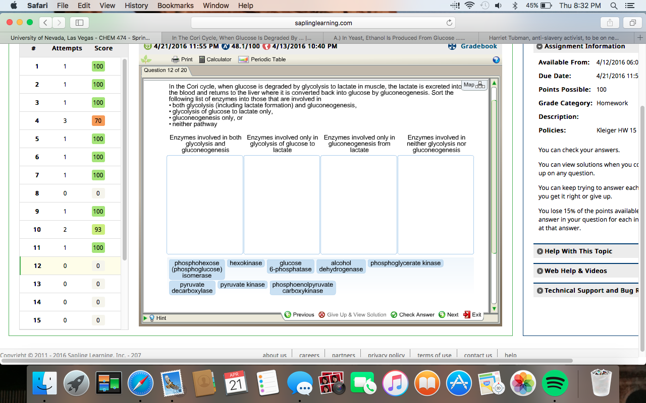 Question: In the Cori cycle, when glucose is degradedby glycolysis to lactate in muscle, the lactate is ex...