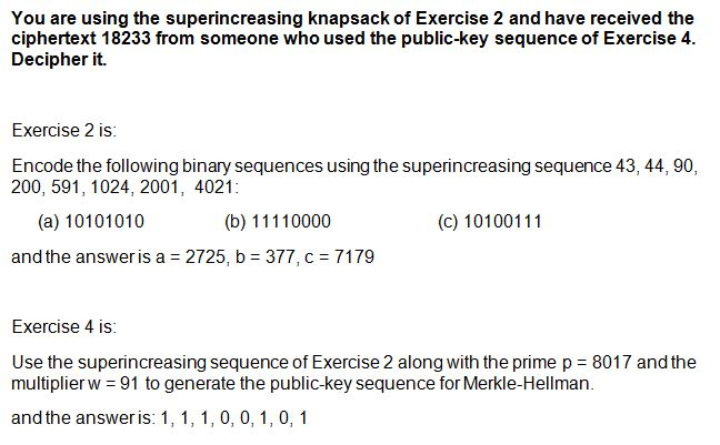 Encode the following binary sequences using the su