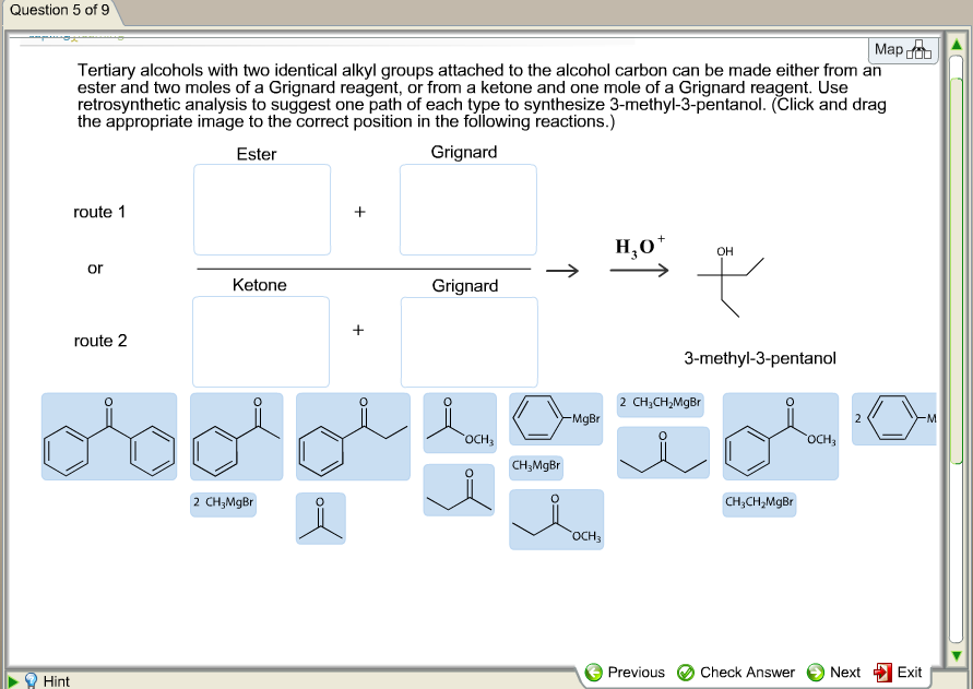 Solved Tertiary Alcohols With Two Identical Alkyl Groups