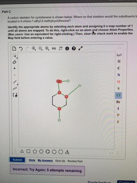 Solved A Carbon Skeleton For Cyclohexane Is Shown Below