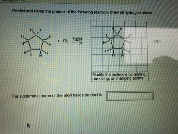 Solved Predict And Name The Product Of The Following Reac...