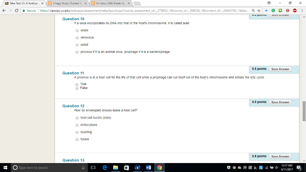 Question: / o X C Chegg Study Guided sex C M inbox (166) X Take Test: Ch. 6 Acel. Preliab Qu e-ox - CI Secu...