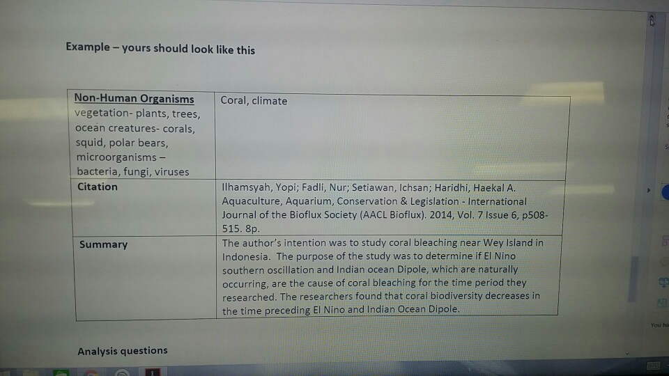 Question: This is an exampleanswer questions 1 and 2 using the examples above