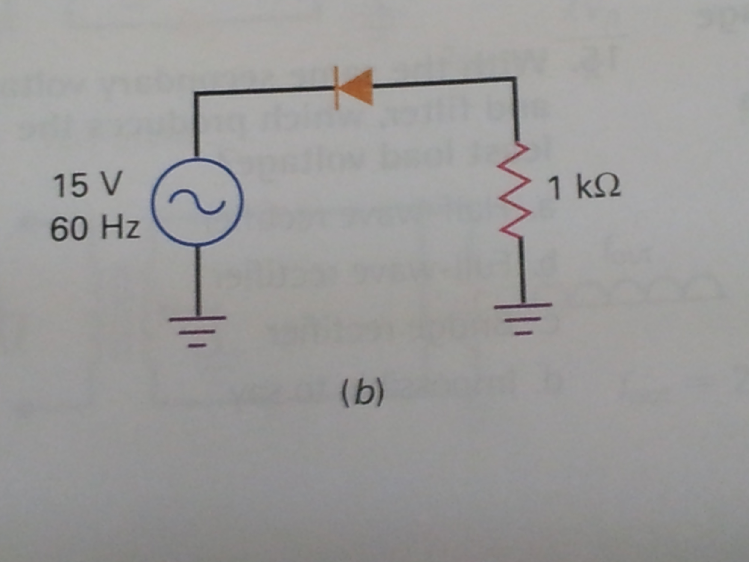 Solved What Is The Peak Output Voltage In Fig If The Diode Chegg