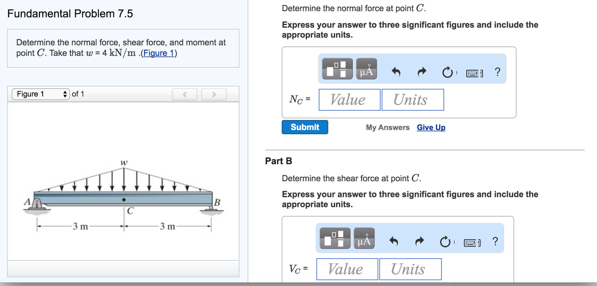 Solved Fundamental Problem Determine The Normal Force Chegg