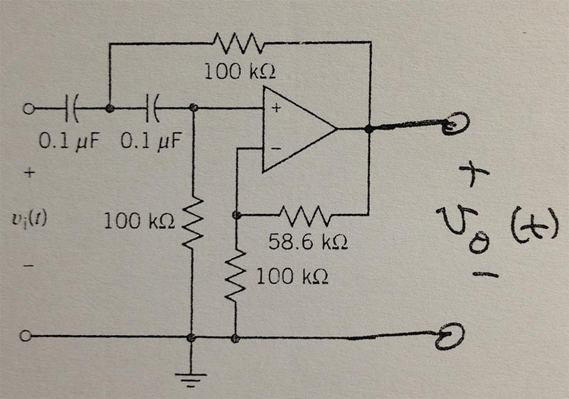 Solved Derive Transfer Function Of The Opamp Circuit. (S...