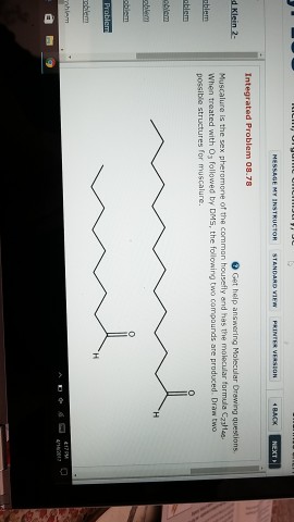 Solved Muscalure Is The Sex Pheromone Of The Common Housefly Chegg