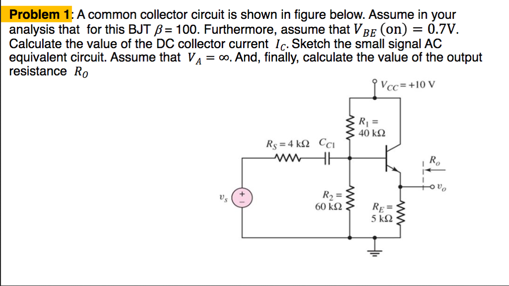 Common Collector Circuit Diagram Illinois